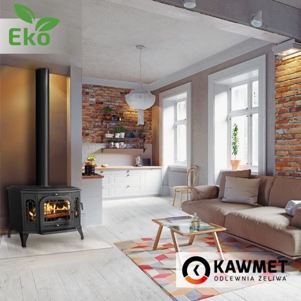 Печь чугунная KAWMET P7 LB/PB EKO 10,5 kW - дверцы с левой/правой стороны P7 LB/PB EKO 10,5 kW фото